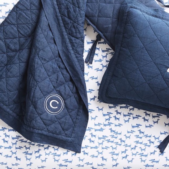 Pottery Barn Kids Belgian Flax Linen Quilt